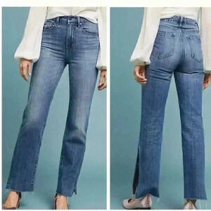 Habitual Lucia Women 32 Ankle Zip Ultra High Rise Jeans Imperial Blue Cotton NEW